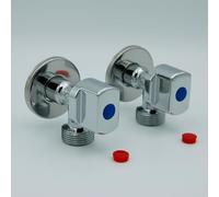 MONTSERRAT Rubinetto Lavatrice Scuadra Volante Grande (1/2" x 3/4") 2 unità