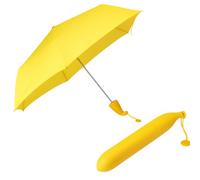 monTTese Ombrello a Forma di Banana, Pieghevole Antivento, Da Viaggio, Portatile, Giallo, Mediano