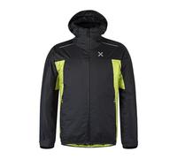 MONTURA Nevis 2.0 Giacca Pesante da Trekking Impermeabile e Antivento da Uomo (IT, Testo, XL, Regular, Regular, Nero/Verde Lime)