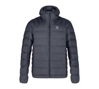 MONTURA Renon Hooded Duvet, Giacca Imbottita in Piuma con cappuccio da Uomo (IT, Testo, L, Regular, Regular, Graphite Blue)