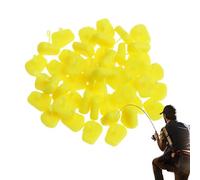 Monture Hair - 50 Pezzi Tappo di Boilies a Forma di Mais di Fiume,Attrezzatura da pesca per Carpa Merluzzo Trota in Acqua Dolce e Salata Fiumi Laghi E