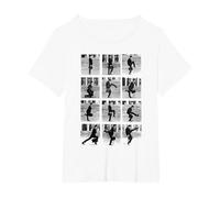 Monty Python - Passeggiate sciocche Ufficiali Maglietta, Donna Plus-Size, Bianco, 6X
