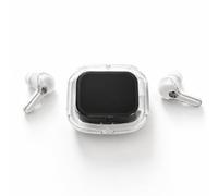 MONTY SOUL - Auricolari Bluetooth 5.4 con Display Touch Smart, Controllo Musica e Volume dal Case, Trova Auricolari, Controllo TikTok, Scatto Foto Remoto, Assistente Vocale (Air Max) (Bianco)