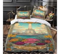 Monument to Ships in Sevastopol Set Di Biancheria Da Letto Con Stampa Di 3D Tarot Card Copripiumino Microfibra Chiusura A Cerniera Per Ragazzi,adolescenti,bambini E Adulti Super King(260x220cm)