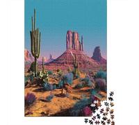 Monument Valley colorata1000 Pezzi Impossibili Per Adulti, Giochi, Regali, Sfide Per BambiniCactus70x50cm/1000pcs