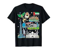 Monumenti degli Emirati Arabi Uniti, Dubai, Abu Dhabi, UAE Pride Maglietta