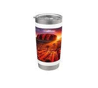 Monumento di Ayers Rock Uluru Australia Bicchiere termico in acciaio inox doppia parete
