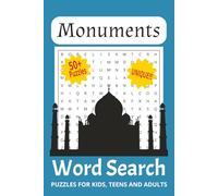 Monuments Word Search Puzzle Book: Word Searches with Easy to Read Print about Monuments, Famous Architecture, Memorials and More | 6X9 inches, 110 ... Holidays, Travelling and Free Times