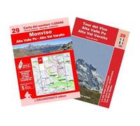 Monviso. Alta Valle Po. Alta Val Varaita. Con cartina 1:25000