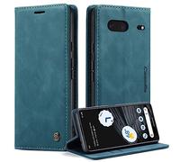 Monweicz Cover Compatibile con Google Pixel 7, Custodia Portafoglio con Slot per Scheda, Protezione Completa Premium in Pelle PU, Flip Libro Magnetica Google Pixel 7, Blu-verde