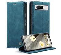 Monweicz Cover Compatibile con Google Pixel 8, Custodia Portafoglio con Slot per Scheda, Protezione Completa Premium in Pelle PU, Flip Libro Magnetica Google Pixel 8, Blu-verde