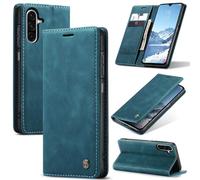 Monweicz Cover Compatibile con Samsung Galaxy A17, Custodia Portafoglio con Slot per Scheda, Protezione Completa Premium in Pelle PU, Flip Libro Magnetica Samsung Galaxy A17, Blu-verde