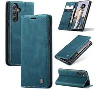 Monweicz Cover Compatibile con Samsung Galaxy A35, Custodia Portafoglio con Slot per Scheda, Protezione Completa Premium in Pelle PU, Flip Libro Magnetica Samsung Galaxy A35, Blu-verde