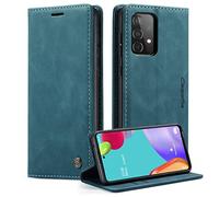 Monweicz Cover Compatibile con Samsung Galaxy A52, Custodia Portafoglio con Slot per Scheda, Protezione Completa Premium in Pelle PU, Flip Libro Magnetica Samsung Galaxy A52, Blu-verde