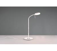 MONZA LAMPADA DA STUDIO LED 12W 1400lm, 2300+3000+4000K CON 2 SNODI FLESSIBILI BIANCO E CROMO CON REGOLAZIONE INTENSITA' E TEMPERATURA DI COLORE H.57CM