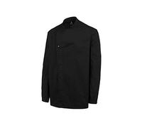 MONZA OBREROL - Giacca da Chef da Uomo a Manica Lunga con Bottoni | Giacca per Il Settore Alberghiero Professionale Traspirante | Abbigliamento da Lavoro di Alta qualità (Nero, XXXL)
