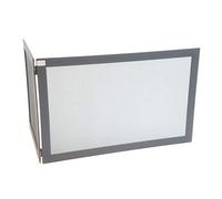 MONZA-PARASCINTILLE ANGOLARE IN FERRO BATTUTO PER CAMINO CM 60X35X45