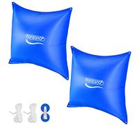 MONZANA® 2x Cuscino Gonfiabile per Piscina Invernale 120 cm XL PVC -20°C Doppia Cucitura 4 Occhielli Valvola Sicurezza Copertura Pool Winter