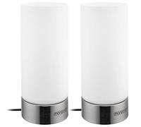 Monzana 2x Lampade Comodino Touch Incl. Lampadine LED Dimmerabile E14 Luce Notturna Lettura Soggiorno Scrivania