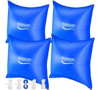 MONZANA® 4x Cuscino Gonfiabile per Piscina Invernale 120 cm XL PVC -20°C Doppia Cucitura 4 Occhielli Valvola Sicurezza Copertura Pool Winter
