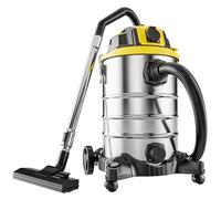 Monzana® Aspirapolvere Liquidi Solidi 30L 2200W Presa Certificata GS Raggio 9m Aspiratore Secco Umido Industriale Acciaio Inox con Funzione di Soffiaggio