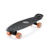 Monzana Atlantic Rift Skateboard 22' Retro Ruote a LED Cuscinetti ABEC 7 Penny Board Ragazza Ragazzo 100kg