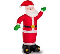 Monzana Babbo Natale Pupazzo Gonfiabile XXL 250cm Illuminazione Luce LED Regalo Natalizio Decorazione Esterno