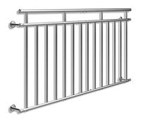 MONZANA® Balcone Francese in Acciaio Inox 90x100cm 14 Barre Ringhiera Terrazzo Protezione Anticaduta Finestra Parapetto Inferriate