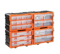 Monzana Box Portaminuterie Organizer espandibile 72 scomparti Contenitore Minuterie Utensili Officina