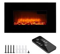 Monzana Caminetto a Parete Camino Elettrico Display Head Up 900W / 1800W Termostato Telecomando Timer Regolabile