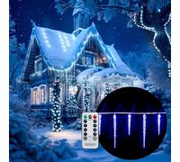 Monzana Cascata Luminosa Ghiaccioli a LED di Natale 40 Lampade 8 Modalità Telecomando Timer IP44
