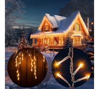 Monzana Catena Luminosa 400 LED Risparmio Energetico Cascata di Luci Natalizie Deco IP44 Giardino