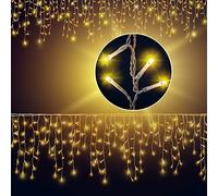 Monzana Catena Luminosa 400 LED Risparmio Energetico Cascata di Luci Natalizie Deco IP44 Giardino