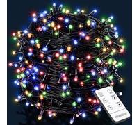 Monzana Catena Luminosa con 700 Luci LED Multicolor 14m Timer Telecomando Interni Esterni 8 Modi Natale