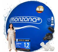 Monzana® Cuscini Invernali Piscina 4m Telo Copertura Inverno Resistente al Cloro PVC Copripiscina Esterno Giardino Valvola Sicurezza Campeggio