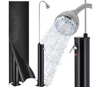 Monzana Doccia Solare da Giardino 18L 215cm Docce da Campeggio Piscina Fino a 60°C Miscelatore