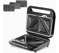 MONZANA® Griglia Tostapane 1000W 3 in 1 XXL Rivestimento Antiaderente Sandwich Maker Piastra Elettrica per Cialde Panini Carne