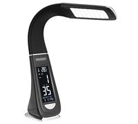 Monzana Lampada da Scrivania4 LED Orologio Sveglia Calendario Temperatura Dimmerabile Abatjour