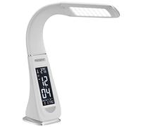 Monzana Lampada da Scrivania4 LED Orologio Sveglia Calendario Temperatura Dimmerabile Abatjour
