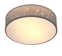 Monzana Lampada da Soffitto Plafoniera Tessuto Ø 30cm Rotonda Luce Soffusa 40 Watt Salotto Camera