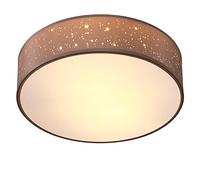 Monzana Lampada da Soffitto Plafoniera Tessuto Ø 30cm Rotonda Luce Soffusa 40 Watt Salotto Camera