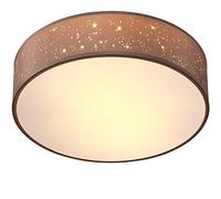 Monzana Lampada da Soffitto Plafoniera Tessuto Ø 38cm Rotonda Luce Soffusa 40 Watt Salotto Camera