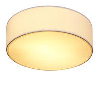 Monzana Lampadario da Soffitto 40W Rotondo 30cm Stoffa 1 Fiamma E27 Moderno Luce da Soggiorno Bianco