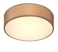 Monzana Lampadario da Soffitto 40W Rotondo 30cm Stoffa 1 Fiamma E27 Moderno Luce da Soggiorno Tortora
