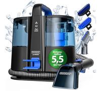 MONZANA Lavatappeti Aspirapolvere Tappeto Lava Divano Moquette Auto con Doppio Serbatoio Aspira Liquidi Pulisci Tappezzeria Tubo da 1,2 m Raggio d´Azione 5,5 m