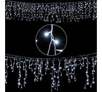 Monzana® Luci di Natale Esterno Interno 400 LED 15m Catena di Luci Cascata Decorazione Finestra Illuminazione Natalizia