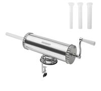 MONZANA® Macchina Produzione Salsiccia Insaccatrice Manuale Pressa per Insaccati Salumi Attrezzo Carne Cucina con Manovella Utensile in Alluminio