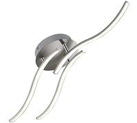 Monzana Plafoniera LED Soffitto 3 Strisce Luce Orientabili Bianco Caldo Argento Lampadario Lampada