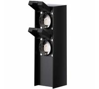 Monzana Presa di Corrente da Giardino Multipla 2 o 4 Slot IP44 Metallico da Esterno Presa Multipla in Acciaio Inox