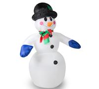 MONZANA® Pupazzo di Neve Gonfiabile XXL 240cm Luci LED Decorazione Natalizia Giardino Addobbi Natale Esterni Interni